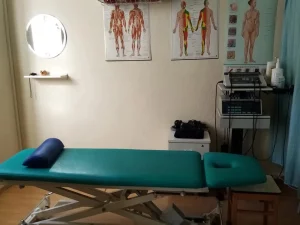 Physiotherapie Heike Britting in Berlin - Behandlungszimmer mit Liege